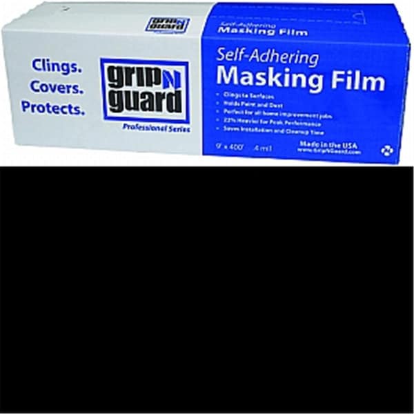 Petoskey Plastics 9943-74 9 x 400 ft.- 0.4 Mil Grip N Guard Lite Self Adhering Masking Film 76914973740 - main
